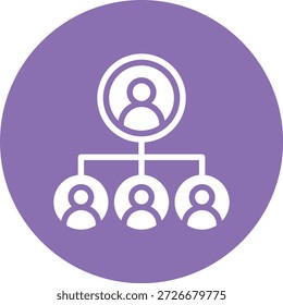 Ilustración de diseño de icono de Vector de relación de empleado