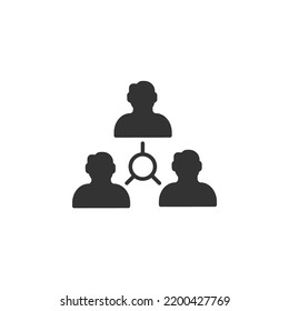 símbolo de iconos de relaciones de empleado elementos vectores para web infográfica