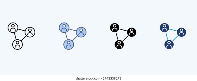 Employee Relations Multiple Icon Illustration Vector