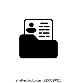 Employee Report icon in vector. Logotype