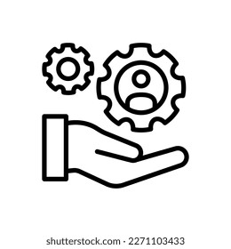 Employee Retention Symbol in Vektorgrafik. Logotyp