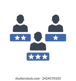 Employee review Icon, Vector Graphics