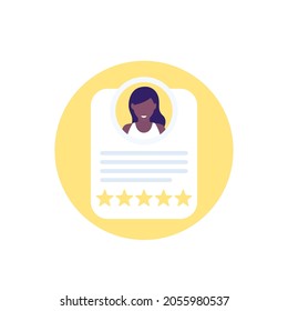 Employee Review Or Rating Icon