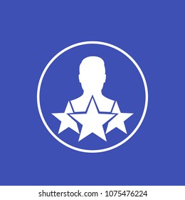 employee review vector icon