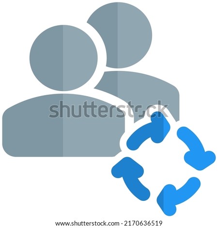 employee rotational shift work procedure with loop arrows layout