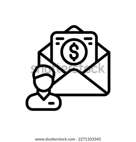 Employee Salary icon in vector. Logotype