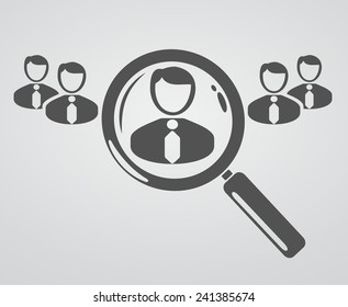 Employee search concept