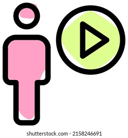 empleado compartiendo multimedia en un mensajero web