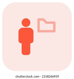 employee sharing a single folder on an online server