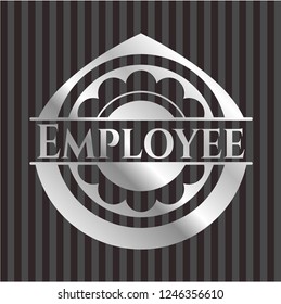 Employee silver shiny emblem
