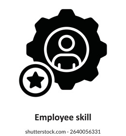 Employee skill Vector Icon which can easily modify or edit

