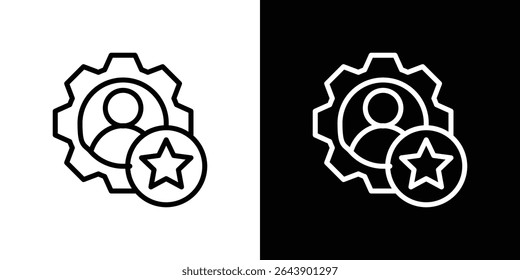 Employee skills icon vector simple element illustration editable