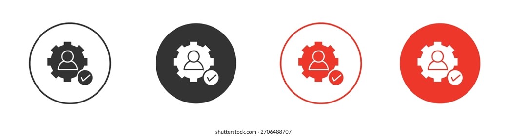 Employee skills icon. web vector design