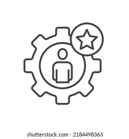 Employee skills icons  symbol vector elements for infographic web