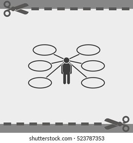 Employee skills template concept icon.