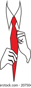an employee tie for office
