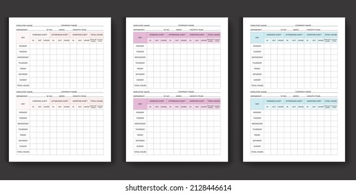 Employee time management tracker with overtime tracker employee time tracker planner