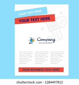Employee Title Page Design for Company profile ,annual report, presentations, leaflet, Brochure Vector Background
