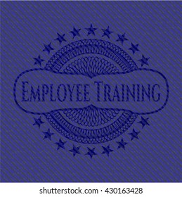 Employee Training denim background