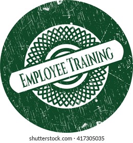 Sello de estilo grunge de entrenamiento de empleados
