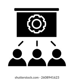 Employee Training Icon Element for Design