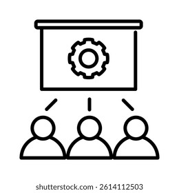 Employee Training Icon Element for Design