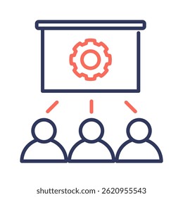 Employee Training Icon Element for Design