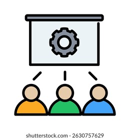 Employee Training Icon Element for Design