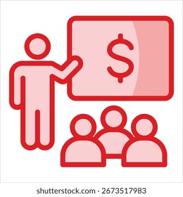 Employee Training Icon Element For Design