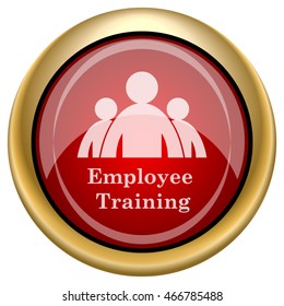 Employee training icon. Internet button on white background. EPS10 vector.
