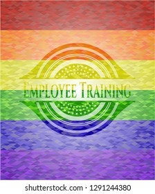 Employee Training lgbt colors emblem 