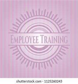 Employee Training retro style pink emblem