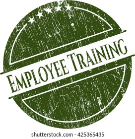 Employee Training rubber grunge texture seal