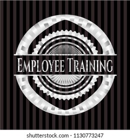 Employee Training silver emblem or badge