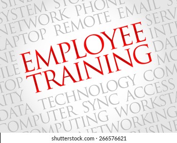 Employee Training word cloud concept
