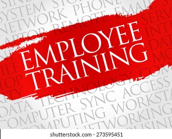 Employee Training word cloud concept