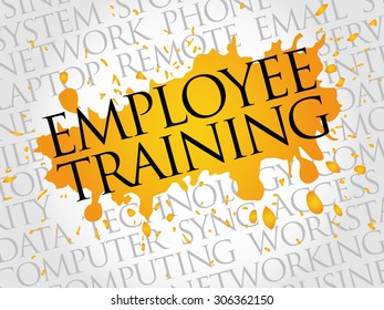Employee Training word cloud concept