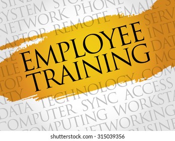 Employee Training word cloud concept