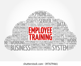 Employee Training word cloud concept