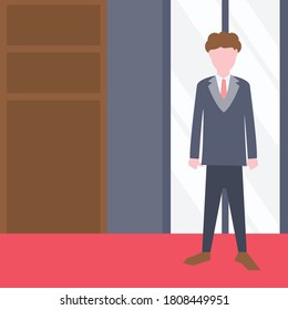 employee vector flat color icon 