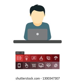 Employee vector icon