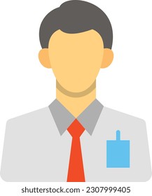 Employee vector icon. Can be used for printing, mobile and web applications.