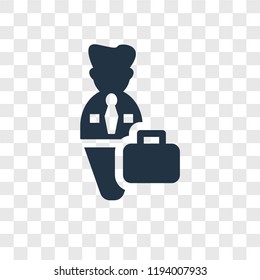 Employee vector icon isolated on transparent background, Employee transparency logo concept