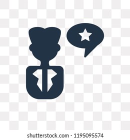 Employee vector icon isolated on transparent background, Employee transparency concept can be used web and mobile