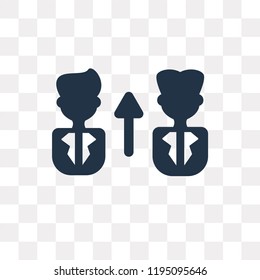 Employee vector icon isolated on transparent background, Employee transparency concept can be used web and mobile