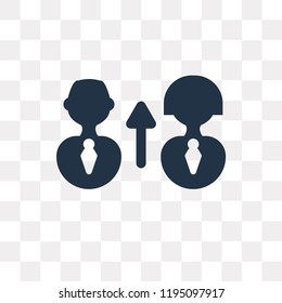 Employee vector icon isolated on transparent background, Employee transparency concept can be used web and mobile