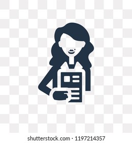 Employee vector icon isolated on transparent background, Employee transparency concept can be used web and mobile