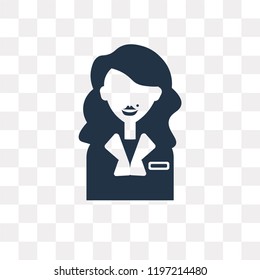 Employee vector icon isolated on transparent background, Employee transparency concept can be used web and mobile