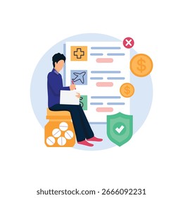 Ilustración vectorial del empleado que puede editar o modificar fácilmente

