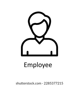 Employee  Vector    outline Icons. Simple stock illustration stock